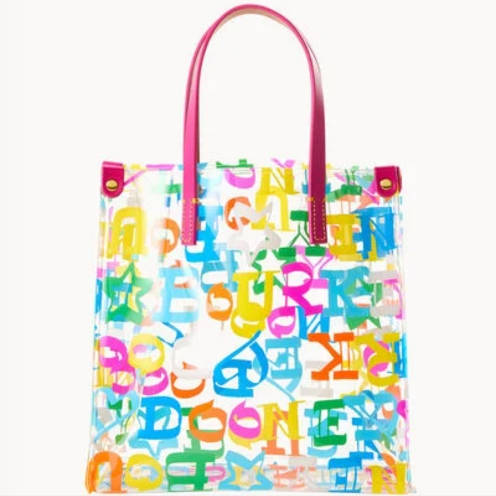 Dooney & Bourke lunch bag doodle shopper NWT